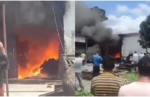 हल्द्वानी: मुखानी थाना क्षेत्र के लामाचौड स्थित एक टेंट हाउस गोदाम में लगी भीषण आग, लाखों का सारा सामान जलकर हुआ राख