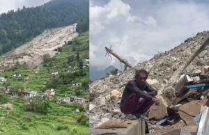 चमोलीः जोशीमठ के पगनो गांव में भूस्खलन से 11 मकान क्षतिग्रस्त, विस्थापन की मांग को लेकर गरजे ग्रामीण