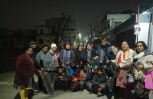 एनसीडब्ल्यूडीसी के पदाधिकारियों के द्वारा छोटी मुखानी हल्द्वानी में किया गया कंबल वितरण