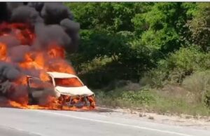 Uttarakhand: हाईवे पर चलती कार में लगी आग, मच गई अफरा तफरी, चालक ने कार से कूदकर बचाई जान