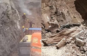 Uttarakhand: बदरीनाथ हाईवे खोलने में जुटे मजदूरों पर अचानक भरभराकर गिरे बोल्डर, जान बचाने के लिए..