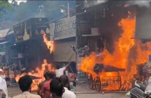 Haldwani: बिरयानी की दुकान में भड़की आग, ठेला जला…आसपास की दुकानों में भी हुआ नुकसान
