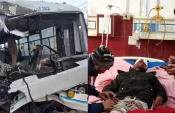 रामपुर में हादसा, उत्तराखंड रोडवेज की ट्रैक्टर-ट्राॅली से भिड़ंत, चालक की माैत, कंडक्टर समेत 13 यात्री जख्मी