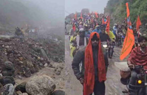 Badrinath Highway: तेज बारिश से उफान पर आया कंचन नाला, पांच घंटे बंद रहा हाईवे, फंसे रहे 1500 यात्री