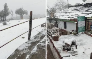 Snowfall In Uttarakhand Today: मौसम की पहली बर्फबारी, पहाड़ों ने ओढ़ी सफेद चादर