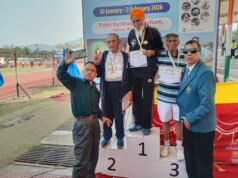 लक्ष्मण सिंह ऐठानी जी ने प्रतियोगिता के आखिरी दिन १०० मीटर दौड़ में उत्तराखंड के लिए एक और स्वर्ण पदक जीता