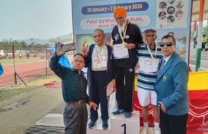 लक्ष्मण सिंह ऐठानी जी ने प्रतियोगिता के आखिरी दिन १०० मीटर दौड़ में उत्तराखंड के लिए एक और स्वर्ण पदक जीता