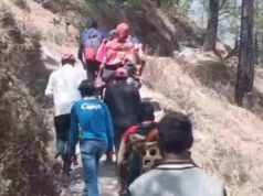 Chamoli: ऐरठा गांव में नहीं बनी सड़क, बीमार महिला को डंडी से पांच किमी पैदल चलकर पहुंचाया अस्पताल
