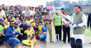 Uttarakhand: महाराणा प्रताप स्पोर्ट्स कॉलेज में क्रिकेट टूर्नामेंट का शुभारंभ, सीएम धामी ने उठाया बल्ला, लगाए चौके-छक्के