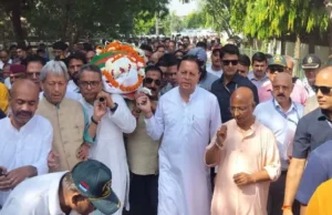 भुवन चंद्र खंडूड़ी: उत्तराखंड के तीन दिन का राजकीय शोक, अंत्येष्टि आज, मुख्यमंत्री धामी ने अर्थी को दिया कंधा
