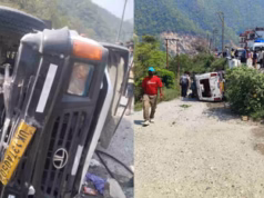 Rudraprayag: बदरीनाथ हाईवे के पास सड़क पर पलटा वाहन, नौ लोग थे सवार, चालक की हालत गंभीर, अन्य घायल