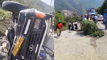 Rudraprayag: बदरीनाथ हाईवे के पास सड़क पर पलटा वाहन, नौ लोग थे सवार, चालक की हालत गंभीर, अन्य घायल