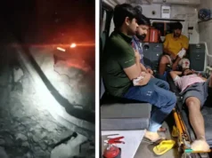 उत्तराखंड से हरियाणा जा रही थी कार, चंपावत में हुई हादसे की शिकार,पांच घायल