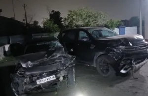 उत्तराखंड के पंतनगर में भैंस से टकराकर 2 कारों की भिड़ंत, कैंची धाम से लौट रहे श्रद्धालु की मौत, 9 लोग घायल