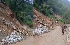 Uttarkashi: यमुनोत्री हाईवे पर देखते ही देखते नीचे आ गया पूरा पहाड़, खौफनाक मंजर, वाहनों की लगी लंबी कतार