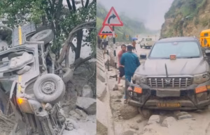 Chamoli News: लापता कर्मचारी की तमक नाले में खोज एवं बचाव कार्य शुरू, चारों तरफ फैला मलबा, दबे हैं वाहन