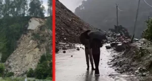 उत्तराखंड के बागेश्वर में बारिश का तांडव: रवाईखाल में मलबे से एनएच बंद, पिंडारी ग्लेशियर यात्रा दो दिन के लिए स्थगित