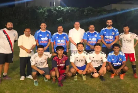 उत्तराखंड के हल्द्वानी में भाजपा के राष्ट्रीय अध्यक्ष नितीन नवीन ने जेन जी संग खेला फुटबॉल, किया सियासी गोल