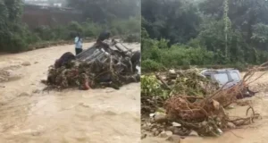 देहरादून के प्रेमनगर में तेज बहाव में बही क्रेटा कार, दो की मौत एक युवती घायल
