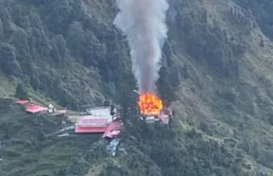 नवरात्र के बीच बागेश्वर के मां भगवती मंदिर में लगी आग, मुख्य मंदिर को पहुंचा भारी नुकसान