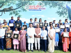 वन्यजीव सप्ताह का शुभारंभ: सीएम ने 18 लोगों को किया सम्मानित, अदम्य साहस दिखाने वालों को मिलेंगे 51 हजार